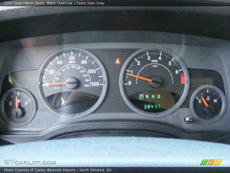 Black Clearcoat / Pastel Slate Gray 2007 Jeep Patriot Sport