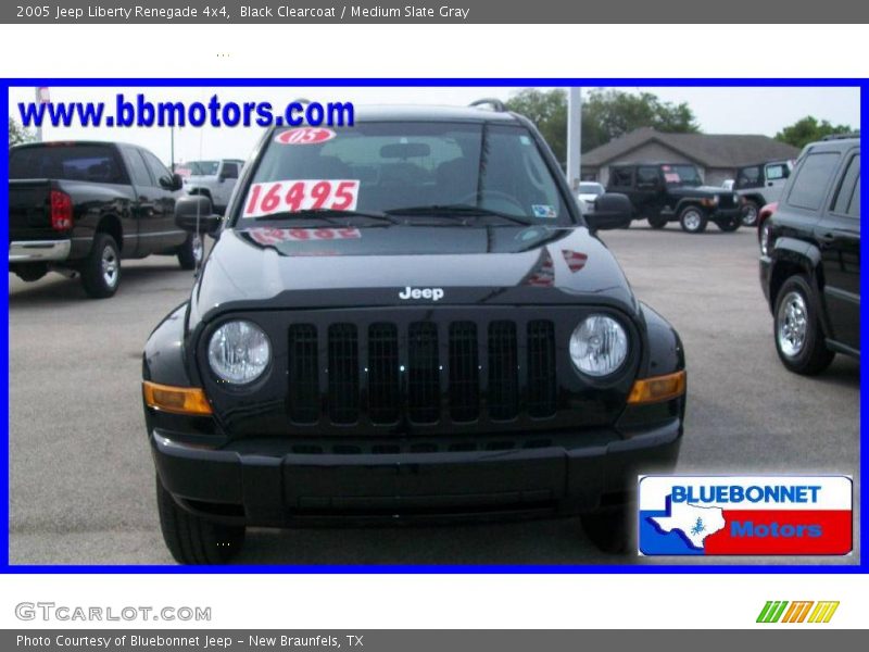 Black Clearcoat / Medium Slate Gray 2005 Jeep Liberty Renegade 4x4