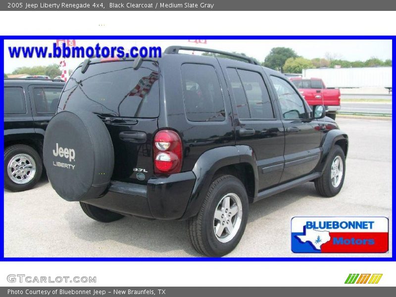 Black Clearcoat / Medium Slate Gray 2005 Jeep Liberty Renegade 4x4