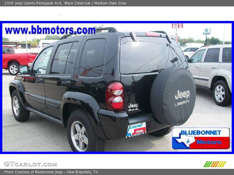 Black Clearcoat / Medium Slate Gray 2005 Jeep Liberty Renegade 4x4
