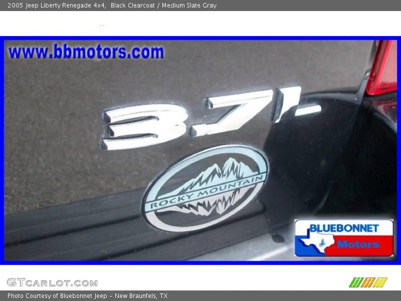 Black Clearcoat / Medium Slate Gray 2005 Jeep Liberty Renegade 4x4