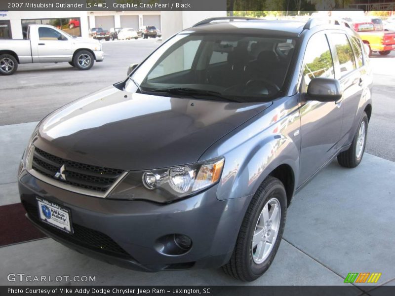 Graphite Gray Pearl / Black 2007 Mitsubishi Outlander LS 4WD
