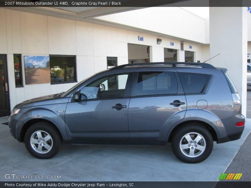 Graphite Gray Pearl / Black 2007 Mitsubishi Outlander LS 4WD