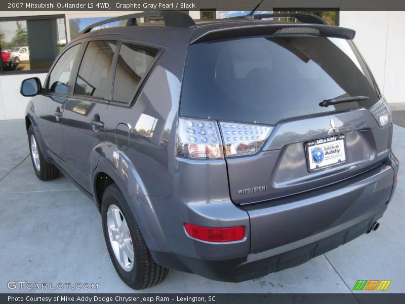 Graphite Gray Pearl / Black 2007 Mitsubishi Outlander LS 4WD
