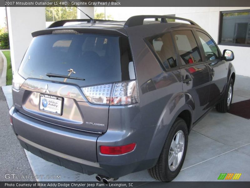 Graphite Gray Pearl / Black 2007 Mitsubishi Outlander LS 4WD