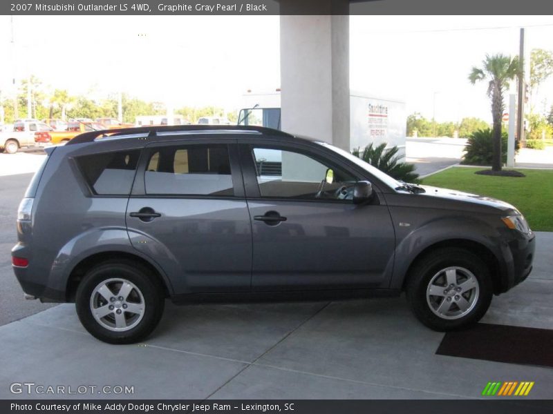 Graphite Gray Pearl / Black 2007 Mitsubishi Outlander LS 4WD