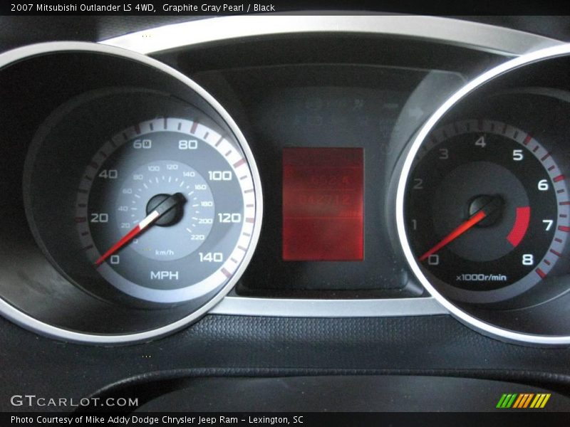 Graphite Gray Pearl / Black 2007 Mitsubishi Outlander LS 4WD