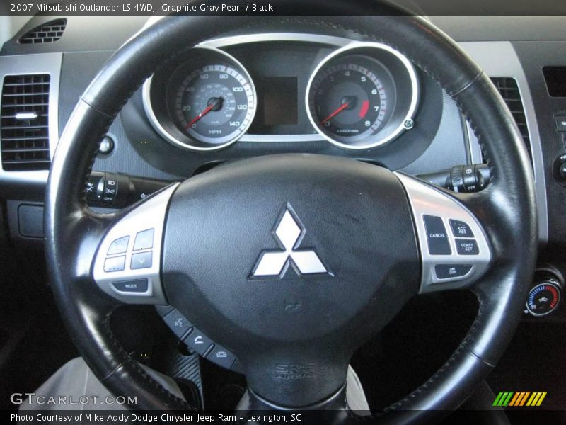 Graphite Gray Pearl / Black 2007 Mitsubishi Outlander LS 4WD