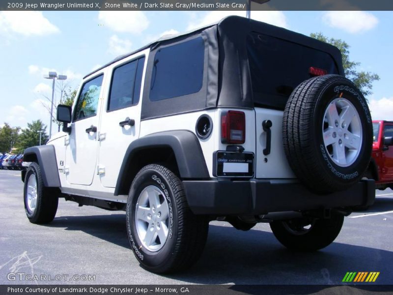 Stone White / Dark Slate Gray/Medium Slate Gray 2009 Jeep Wrangler Unlimited X