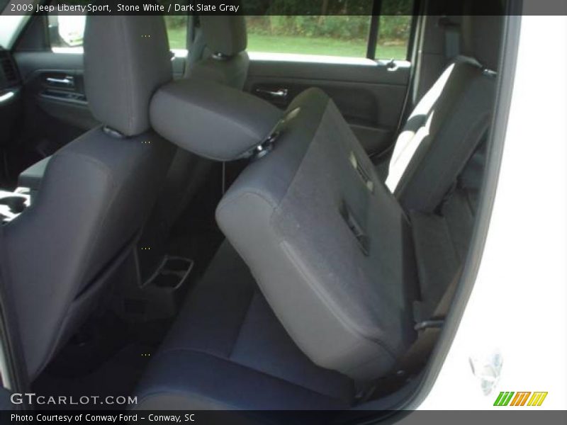 Stone White / Dark Slate Gray 2009 Jeep Liberty Sport