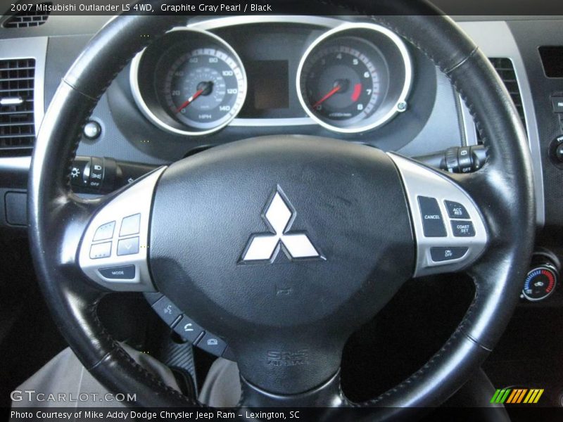 Graphite Gray Pearl / Black 2007 Mitsubishi Outlander LS 4WD