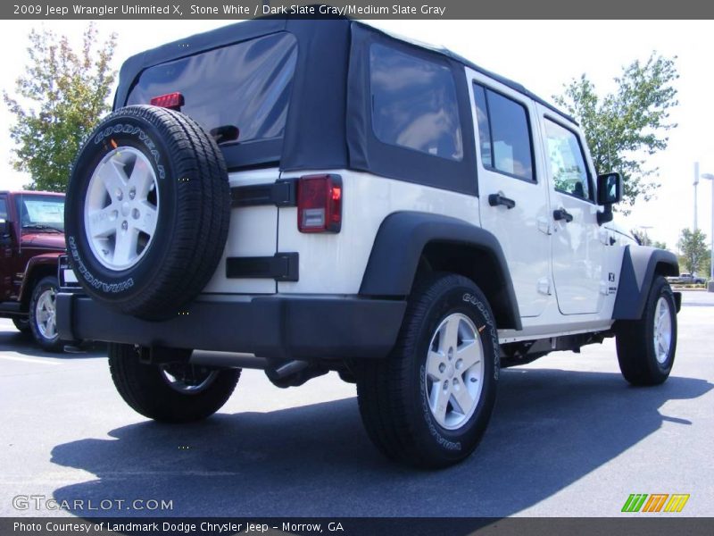 Stone White / Dark Slate Gray/Medium Slate Gray 2009 Jeep Wrangler Unlimited X