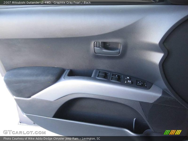 Graphite Gray Pearl / Black 2007 Mitsubishi Outlander LS 4WD