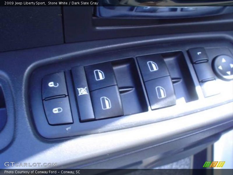 Stone White / Dark Slate Gray 2009 Jeep Liberty Sport