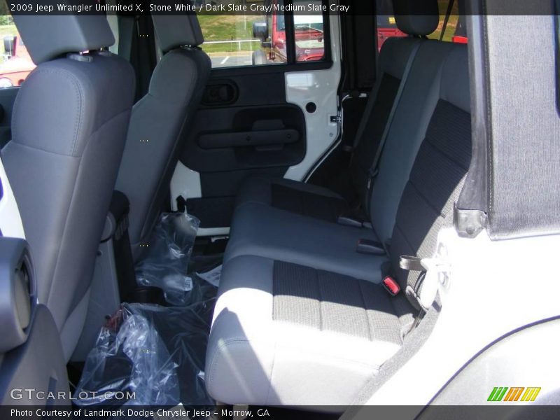 Stone White / Dark Slate Gray/Medium Slate Gray 2009 Jeep Wrangler Unlimited X