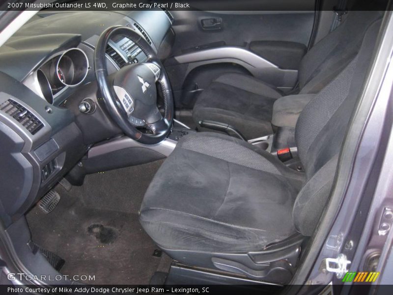 Graphite Gray Pearl / Black 2007 Mitsubishi Outlander LS 4WD