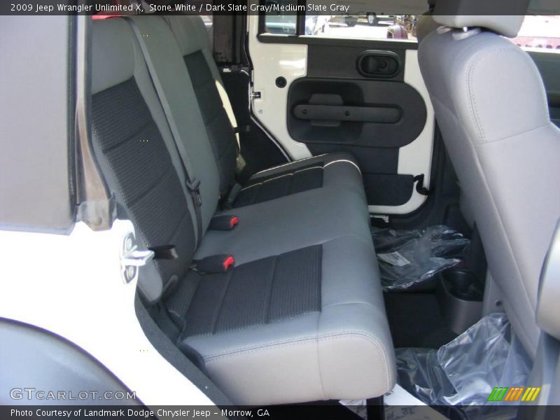 Stone White / Dark Slate Gray/Medium Slate Gray 2009 Jeep Wrangler Unlimited X