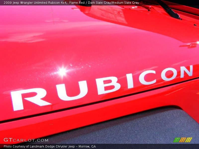Flame Red / Dark Slate Gray/Medium Slate Gray 2009 Jeep Wrangler Unlimited Rubicon 4x4