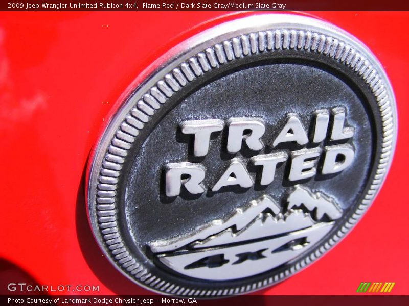 Flame Red / Dark Slate Gray/Medium Slate Gray 2009 Jeep Wrangler Unlimited Rubicon 4x4