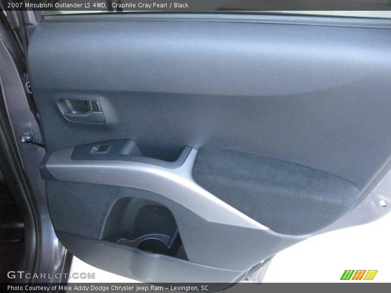 Graphite Gray Pearl / Black 2007 Mitsubishi Outlander LS 4WD