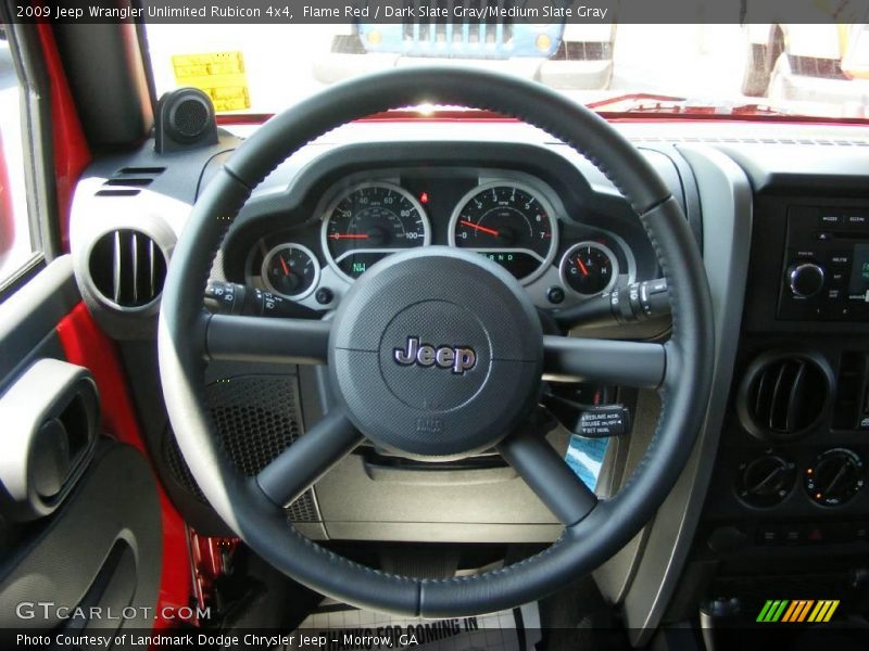Flame Red / Dark Slate Gray/Medium Slate Gray 2009 Jeep Wrangler Unlimited Rubicon 4x4