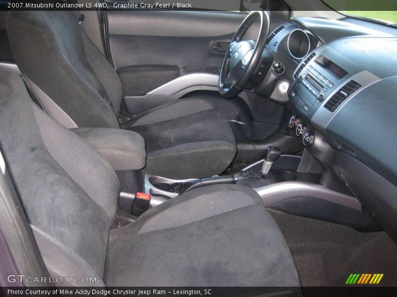 Graphite Gray Pearl / Black 2007 Mitsubishi Outlander LS 4WD