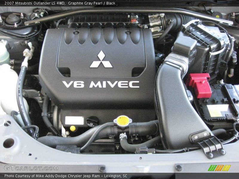 Graphite Gray Pearl / Black 2007 Mitsubishi Outlander LS 4WD