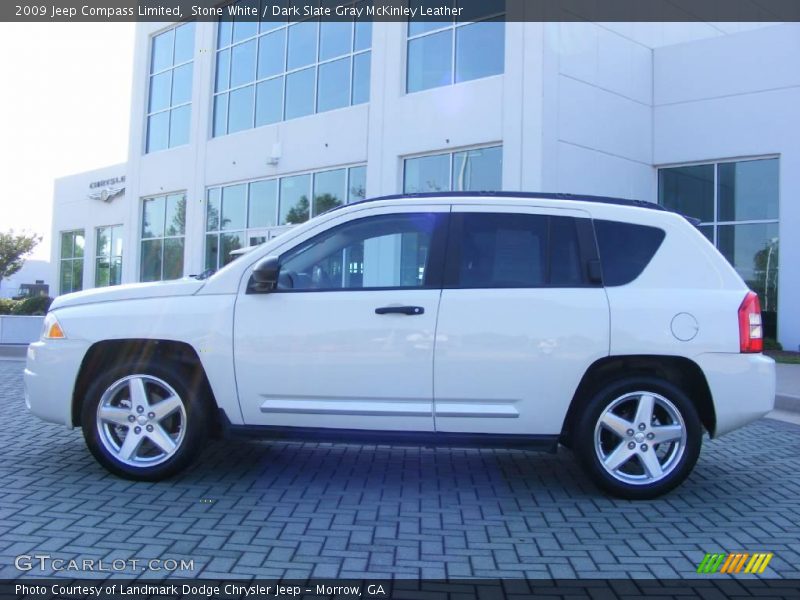 Stone White / Dark Slate Gray McKinley Leather 2009 Jeep Compass Limited