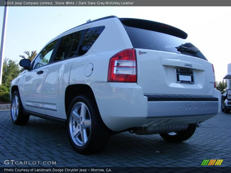 Stone White / Dark Slate Gray McKinley Leather 2009 Jeep Compass Limited