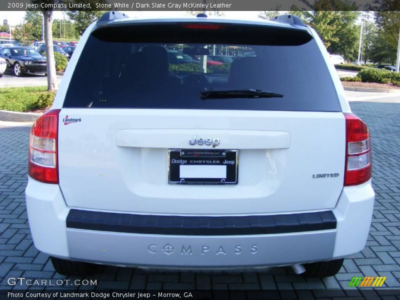 Stone White / Dark Slate Gray McKinley Leather 2009 Jeep Compass Limited