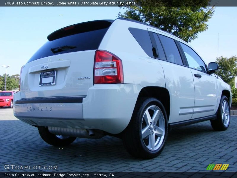 Stone White / Dark Slate Gray McKinley Leather 2009 Jeep Compass Limited