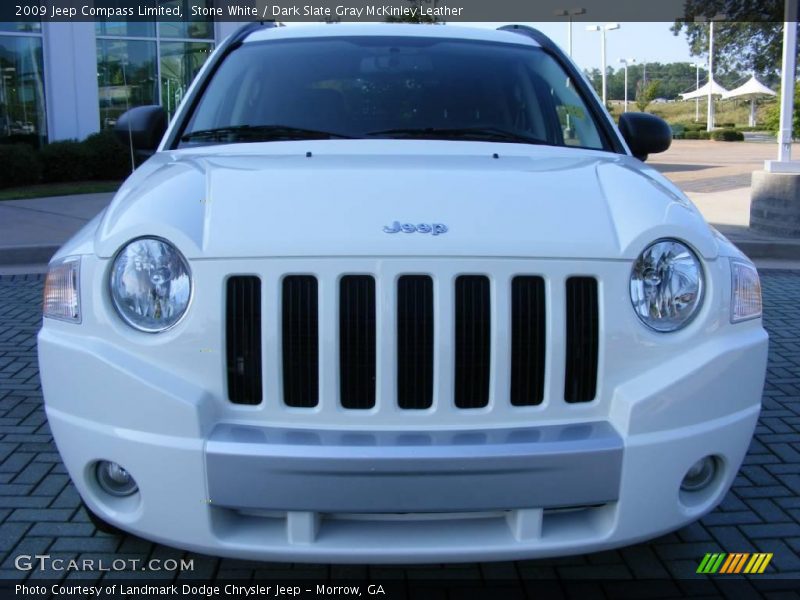 Stone White / Dark Slate Gray McKinley Leather 2009 Jeep Compass Limited