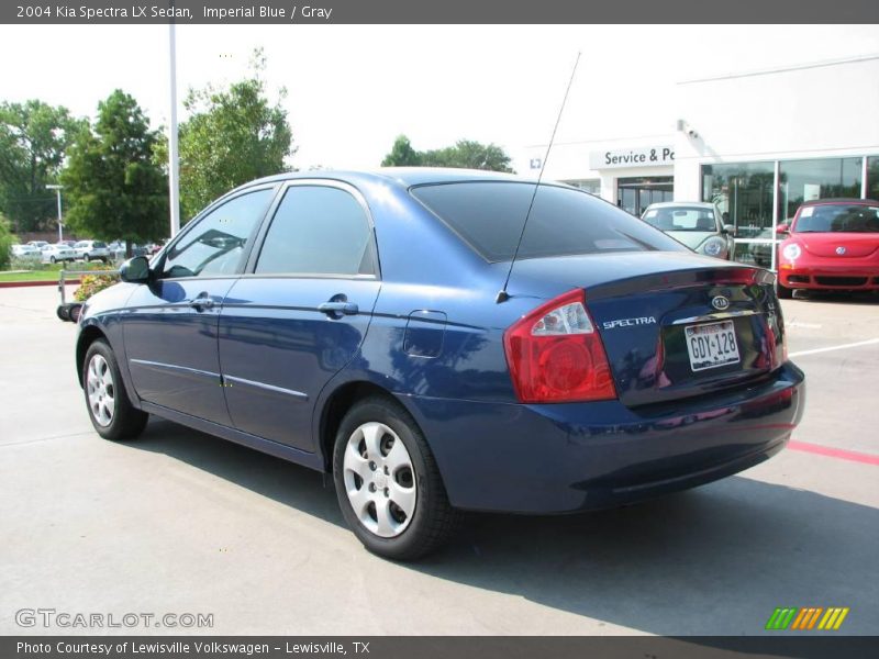 Imperial Blue / Gray 2004 Kia Spectra LX Sedan