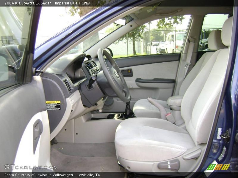Imperial Blue / Gray 2004 Kia Spectra LX Sedan
