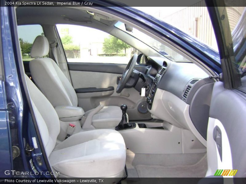 Imperial Blue / Gray 2004 Kia Spectra LX Sedan