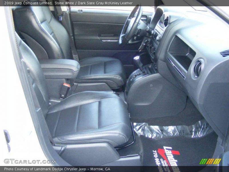 Stone White / Dark Slate Gray McKinley Leather 2009 Jeep Compass Limited