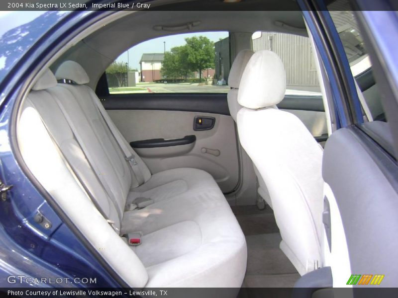 Imperial Blue / Gray 2004 Kia Spectra LX Sedan