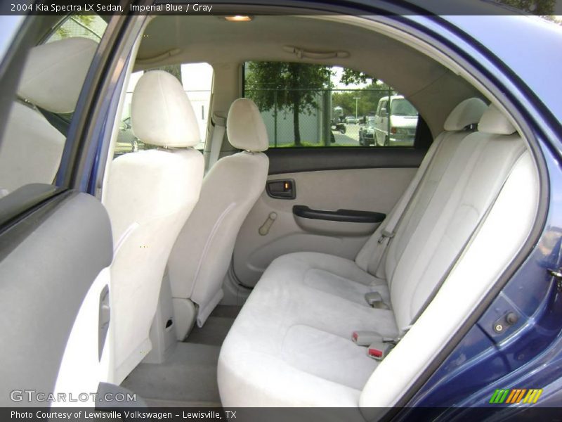 Imperial Blue / Gray 2004 Kia Spectra LX Sedan