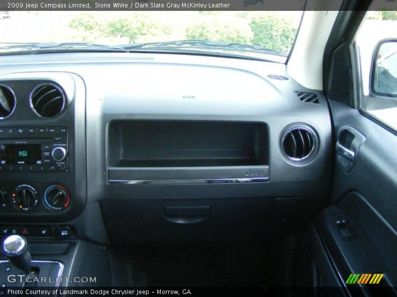 Stone White / Dark Slate Gray McKinley Leather 2009 Jeep Compass Limited