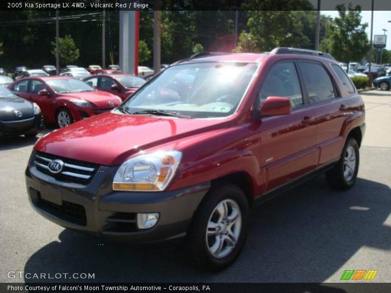 Volcanic Red / Beige 2005 Kia Sportage LX 4WD