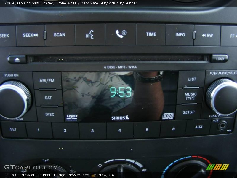 Stone White / Dark Slate Gray McKinley Leather 2009 Jeep Compass Limited
