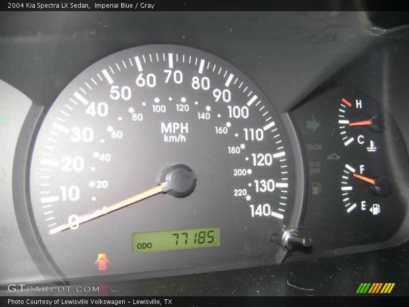Imperial Blue / Gray 2004 Kia Spectra LX Sedan