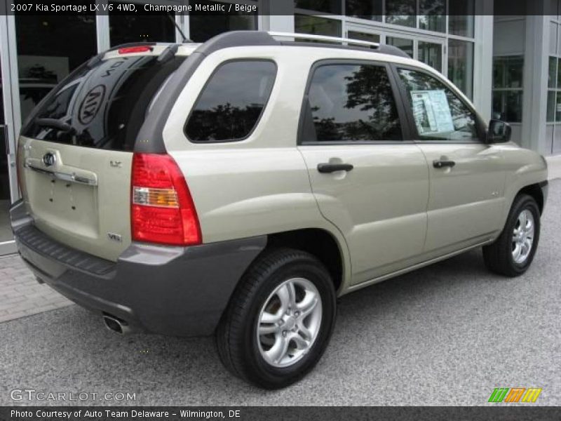 Champagne Metallic / Beige 2007 Kia Sportage LX V6 4WD