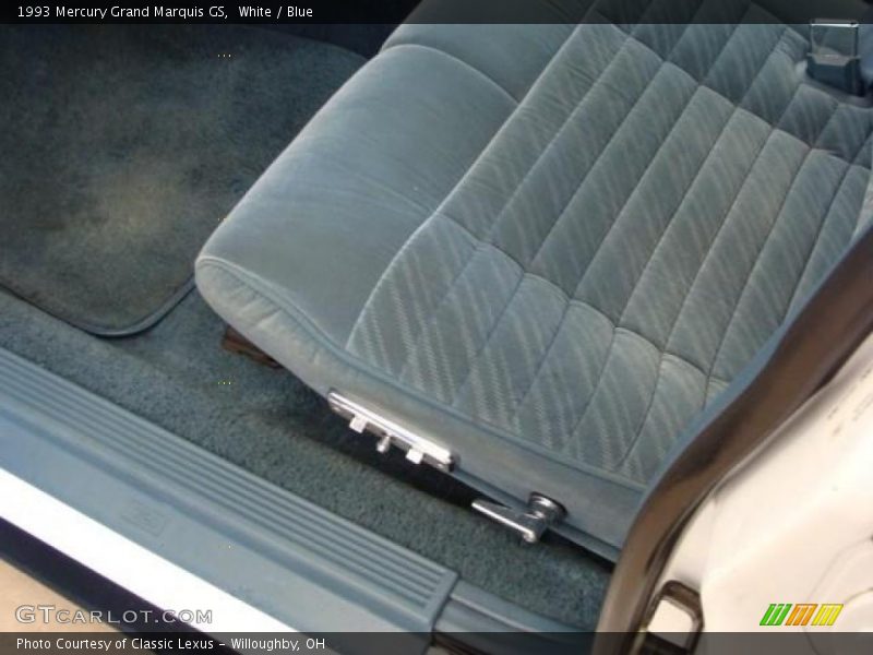 White / Blue 1993 Mercury Grand Marquis GS