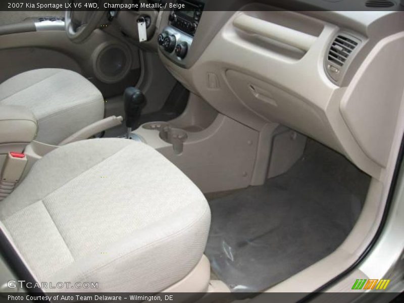 Champagne Metallic / Beige 2007 Kia Sportage LX V6 4WD