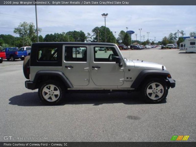 Bright Silver Metallic / Dark Slate Gray/Med Slate Gray 2008 Jeep Wrangler Unlimited X