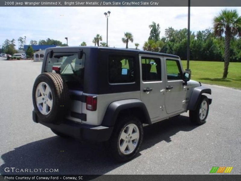 Bright Silver Metallic / Dark Slate Gray/Med Slate Gray 2008 Jeep Wrangler Unlimited X