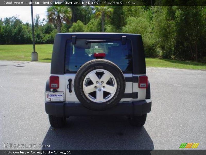 Bright Silver Metallic / Dark Slate Gray/Med Slate Gray 2008 Jeep Wrangler Unlimited X