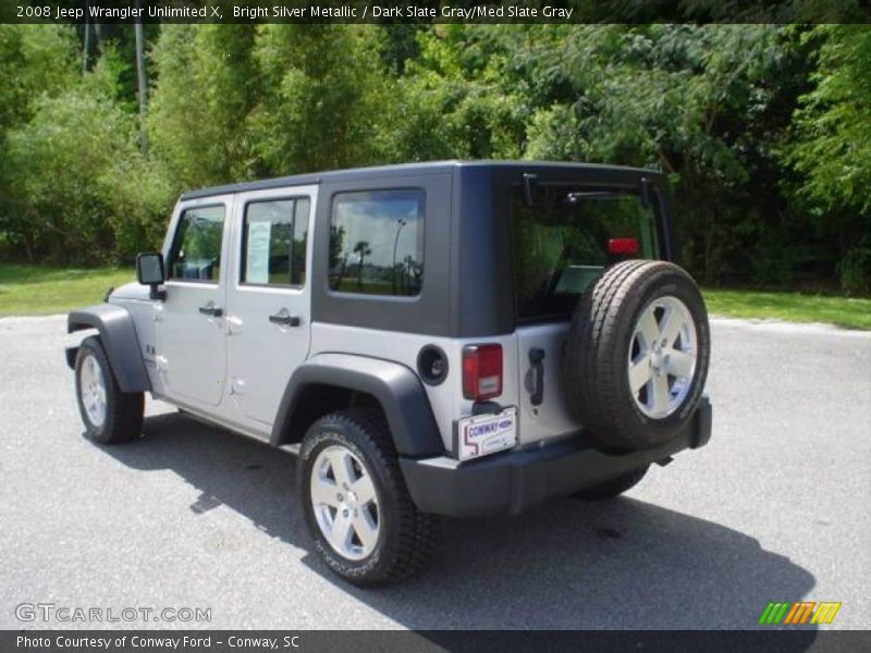 Bright Silver Metallic / Dark Slate Gray/Med Slate Gray 2008 Jeep Wrangler Unlimited X
