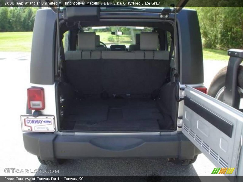 Bright Silver Metallic / Dark Slate Gray/Med Slate Gray 2008 Jeep Wrangler Unlimited X